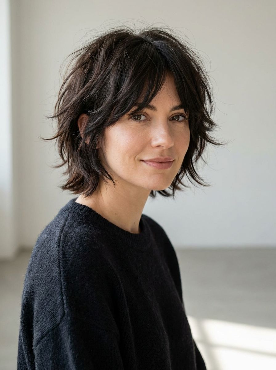 Short Shag für dickes Haar - Kurzhaarfrisuren für dickes Haar
